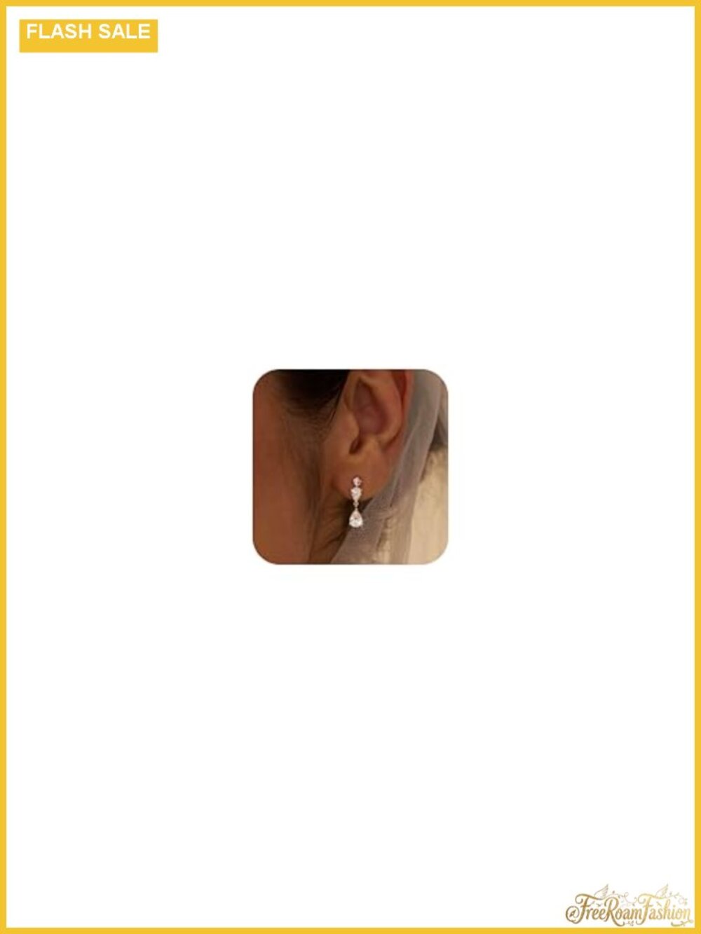 14k Gold Plated CZ Pearl Drop Dangle Earrings for Women